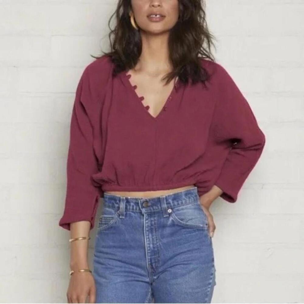 Rachel pally gauze top